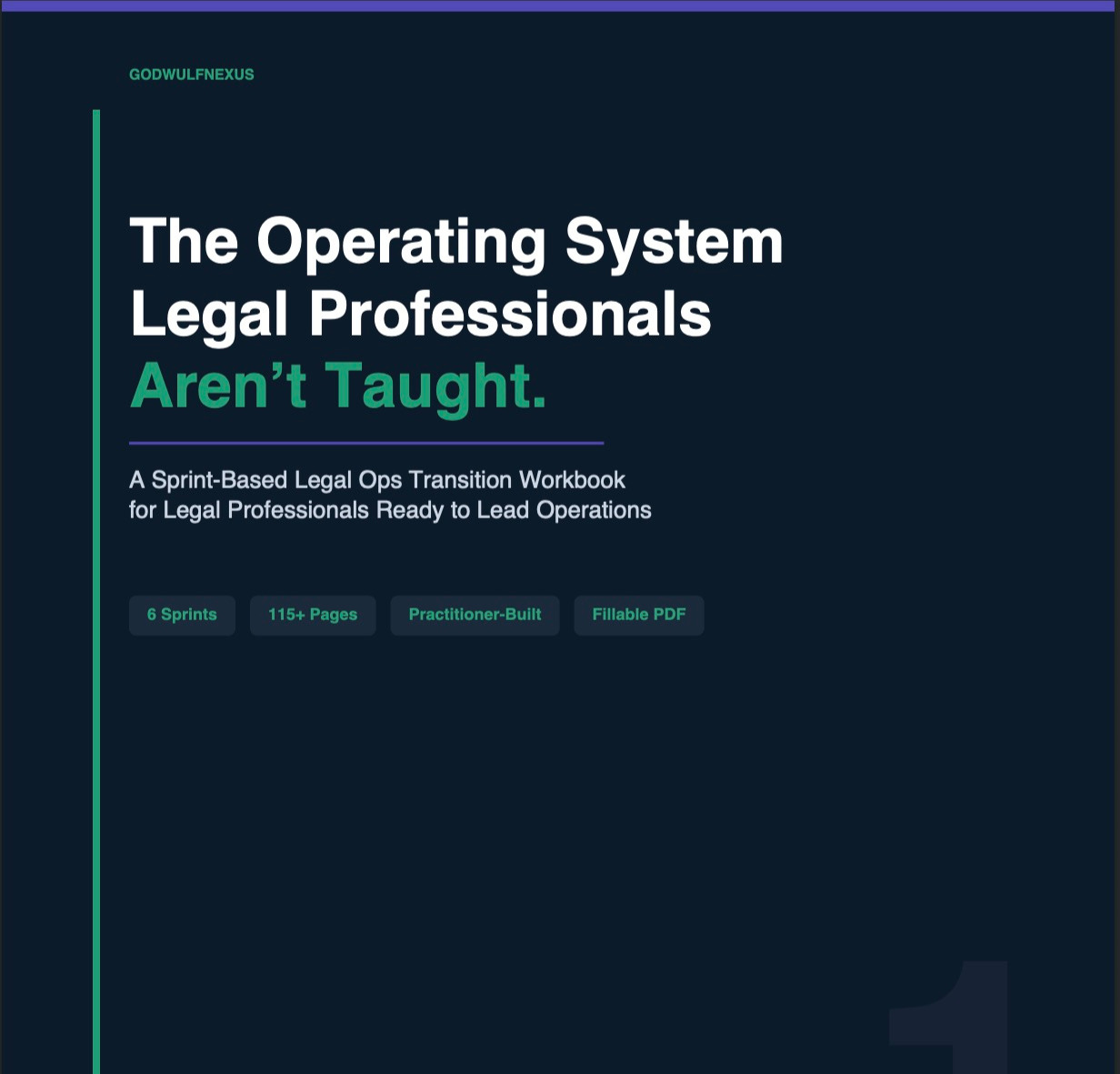 Legal Ops Transition Workbook cover